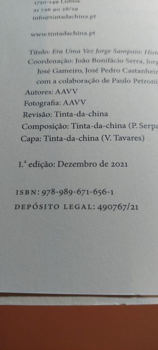 Era Uma Vez Jorge Sampaio - Histórias e Imagens (2021)