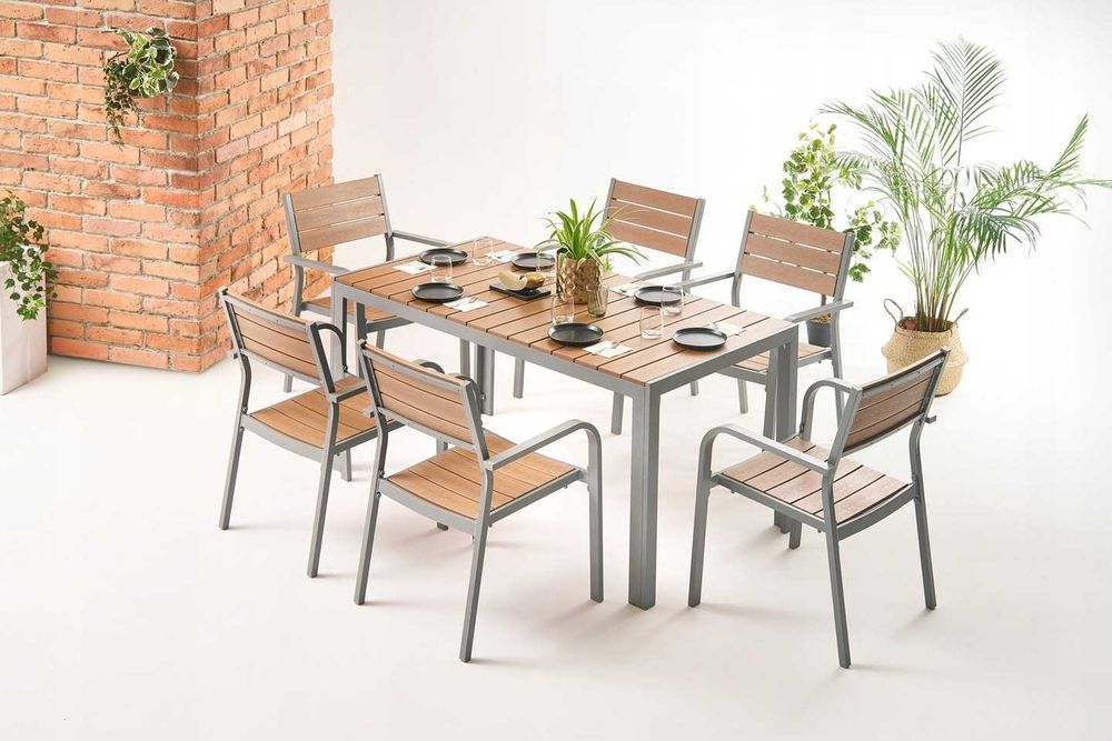 KRZESŁO OGRODOWE Taras BALKON Ogród Fotel Kompozyt