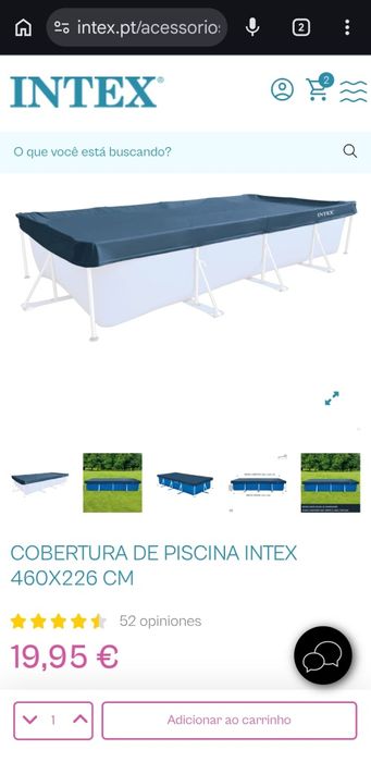 Piscina com purificador e clorador