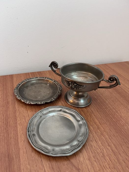 Conjunto peças estanho