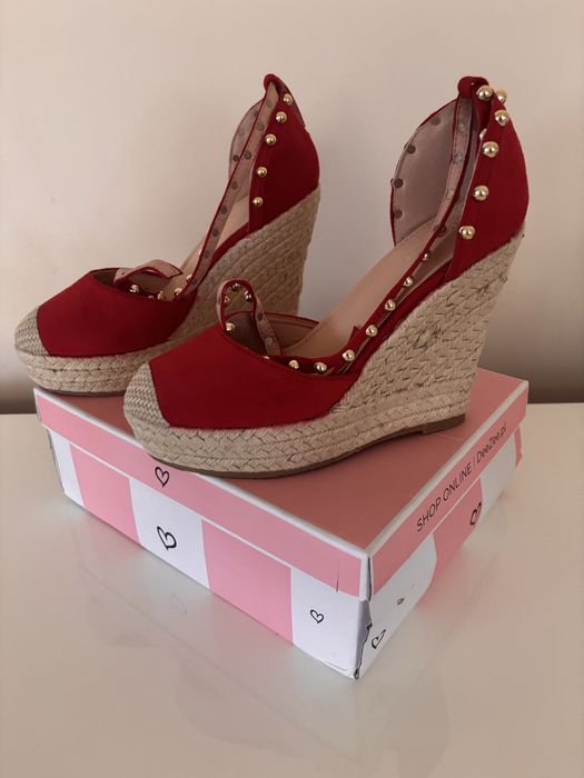 Espadryle na koturnie r. 37
