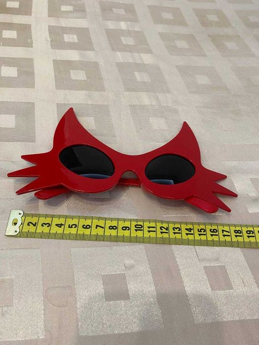 Czerwone okulary diabła HALLOWEEN