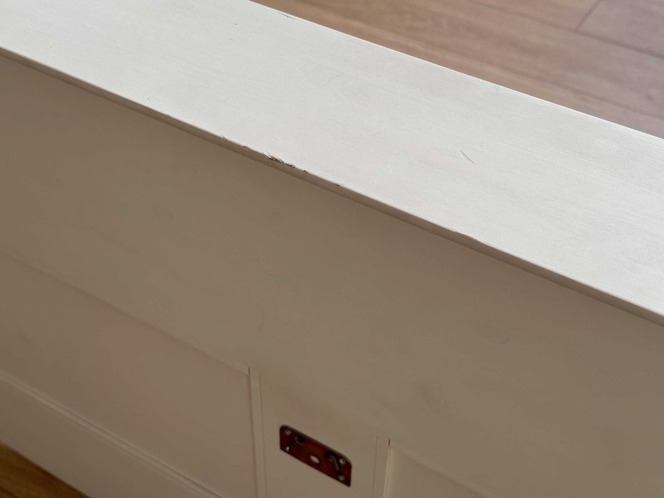 Białe łóżko 140x200 sosnowe | uszkodzone, outlet, taniej o 1640 zł !