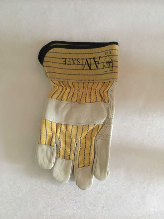 (перчатки) Рукавиці робочі, "AM SAFE" шкіряні долоні