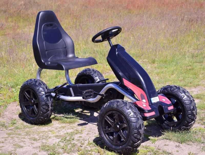 BAWIBUS.PL Olbrzymi GOKART NA PEDAŁY dla dzieci pompowane koła 100kg