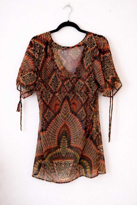 Túnica de praia boho | Nova com etiqueta | Tamanho M