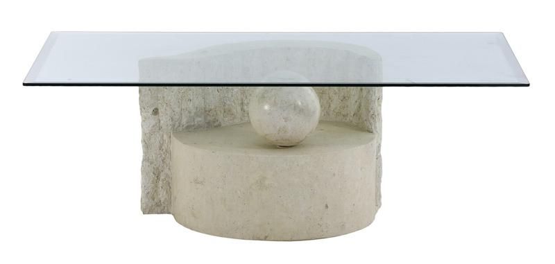 Mesa de centro folha pedra