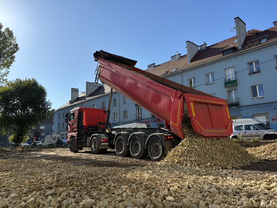 Piasek,dolomit,przekrusz betonowy,łupek