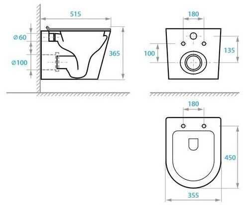 Інсталяція Geberit  458.103.00.1 + Унітаз Koller Pool 3.0 OR-0515-RQ3