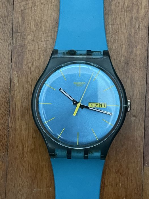 Swatch relógio azul