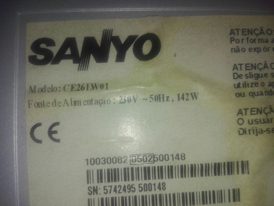 tv samsung PS42D450A2W,tv kunft 32 TV sanyo26  para peças