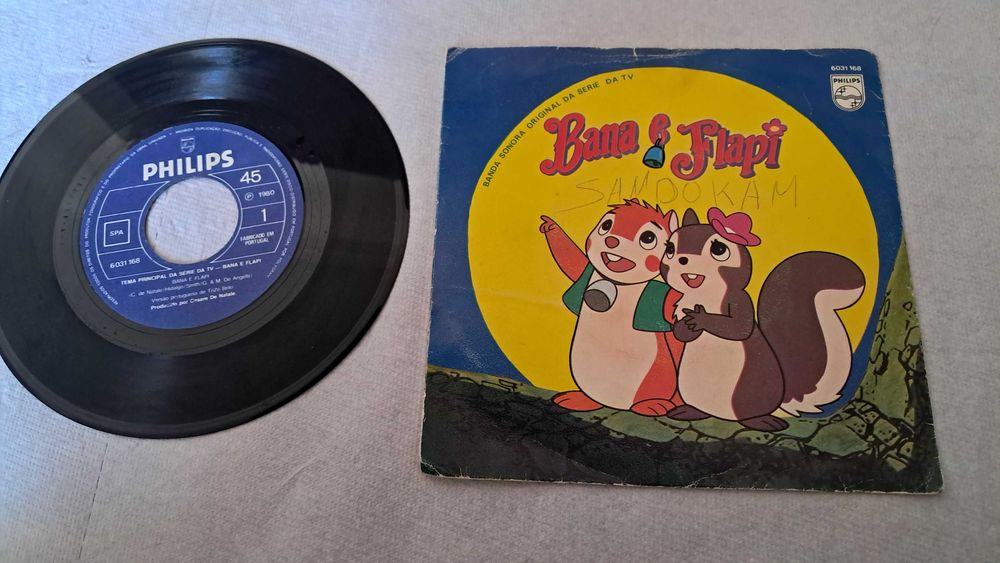 Bana e Flapi – Banda Sonora Original 1980 (Single 7'' Philips 6031 168) [VG]