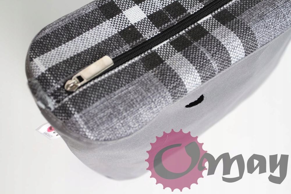organizer OBAG STANDARD +OPASKA krata struktura czarno-szara OMAY