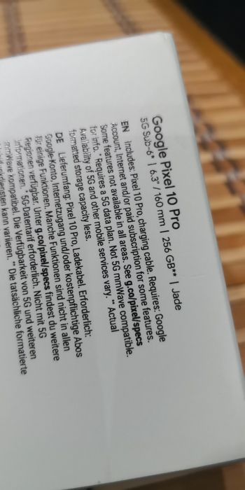 Nowy Google Pixel 10 pro 16/256gb kolor jade polecam