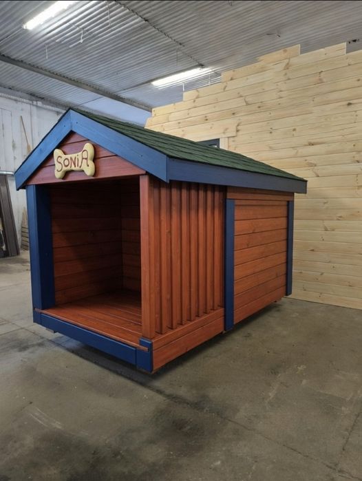 Duża ocieplana buda dla PSA