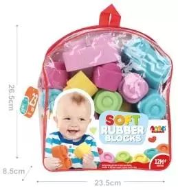 Klocki Miękkie W Plecaku 23Szt. Nowy Produkt