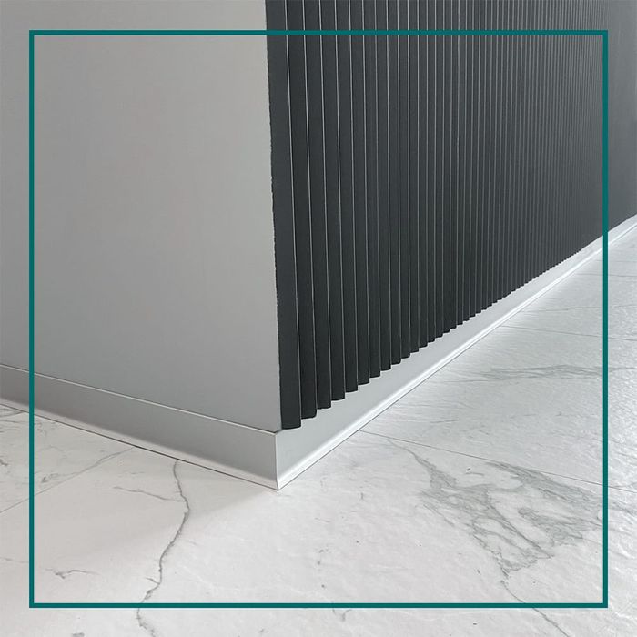 Алюмінієвий плінтус 30/40/60/80/100мм 150грн/м/пог.