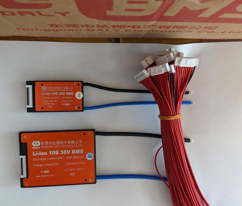BMS / БМС плата защиты li-ion 7S 10S 13S 24v 36v 48v 20A 40A 60A DALY