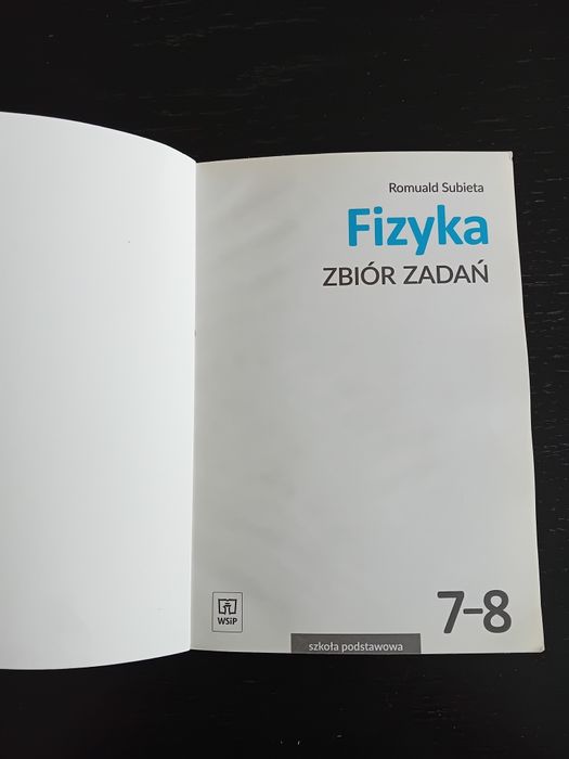 Zbiór zadań do fizyki.