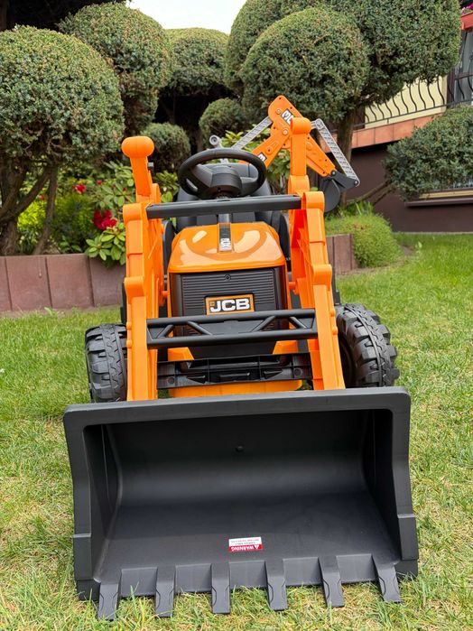 Pojazd Koparka 2w1 JCB Żółty Pilot Kopara dla dzieci elektryczna