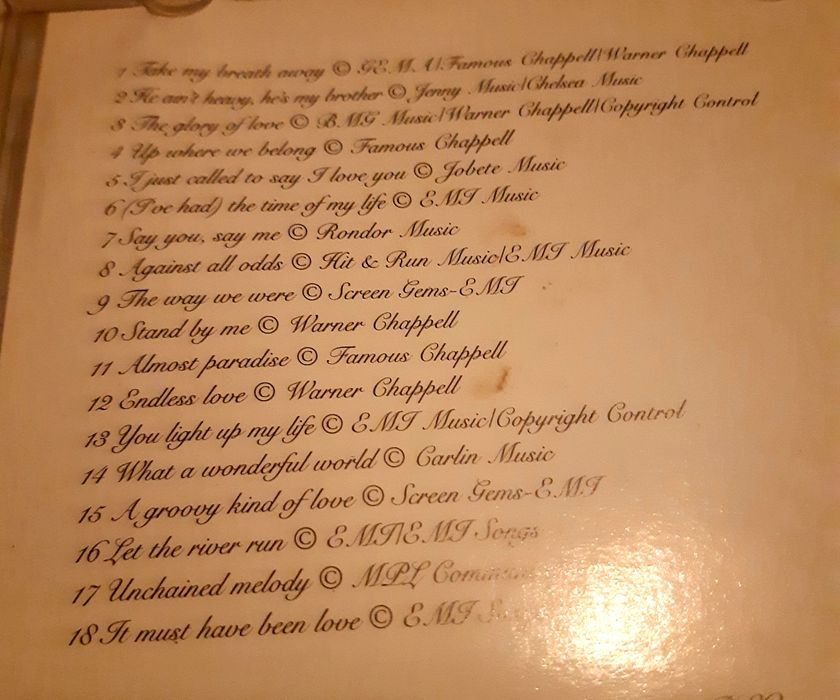 Cd Coletânea "Stars Music - Love songs from Hollywood"