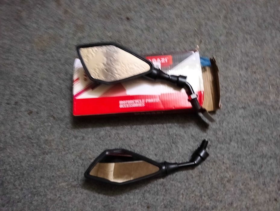 Espelhos para mota, luvas de punho.