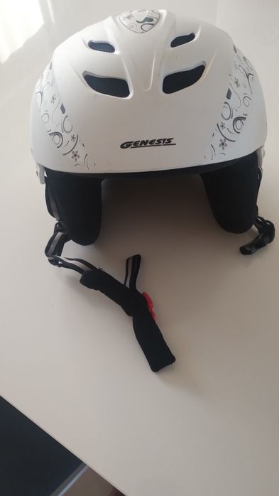 Kask narciarski rozmiar L 58-61cm bialy