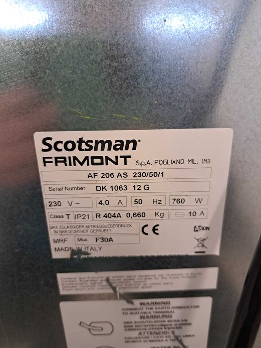Wytwornica , łuskarka lodu Scotsman