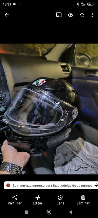 Agv k5 com pinlock e duas lentes