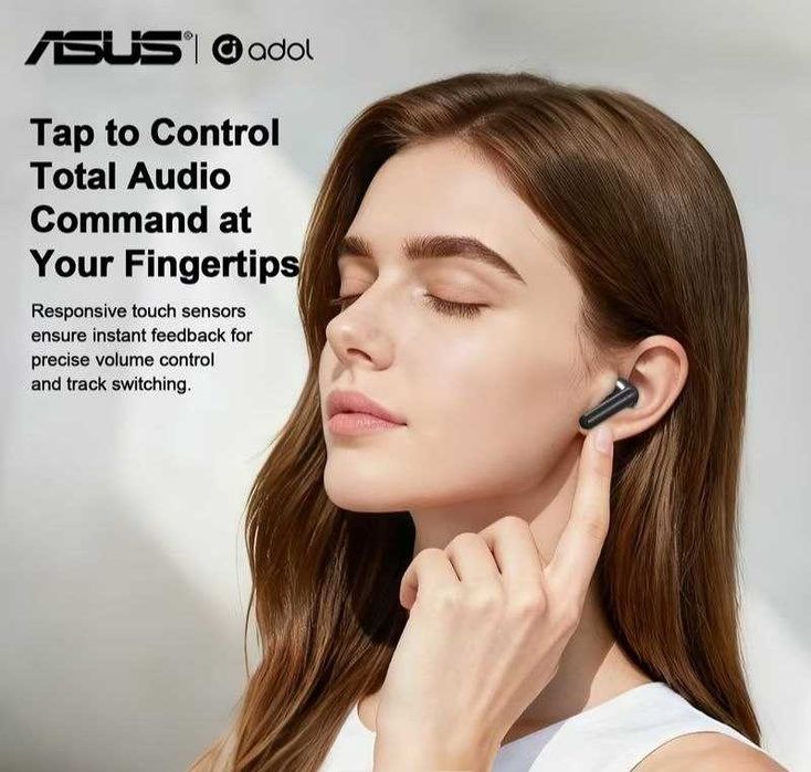 Фірмові блютуз навушники ASUS Adol(TWS-8612). Оригінал. Нові. Запечатані