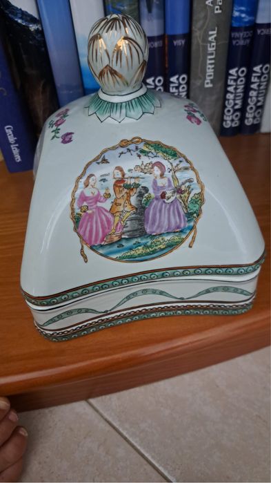 2 Peças Decorativa em Porcelana Chinesa – Vintage / Anos 50