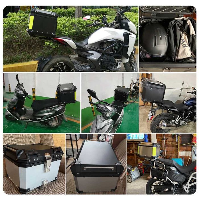 Top case alumínio 45 L / 55 L / 65 L moto cafe racer