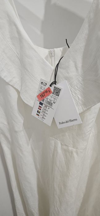 Vestido branco em Linho