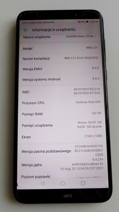 Huawei Mate 10 Lite Model  RNE-L21