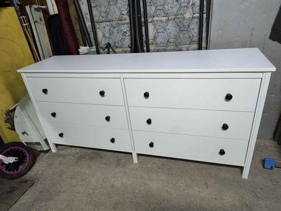 Biała komoda Ikea Koppang 6 szuflad