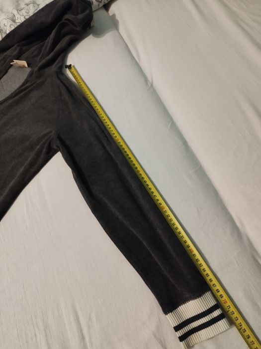 Bluza z kapturem kangurka szara welurowa Mossimo Supply CO rozmiar XXL