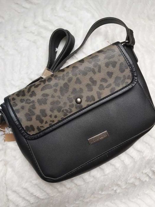 Torebka damska Cosmopolitan Elegancka Panterka Pasek Zatrzask