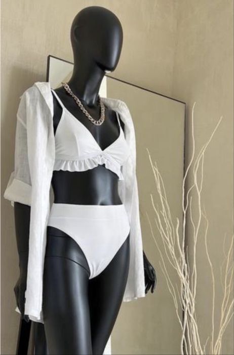 Купальник na-kd білий роздільний