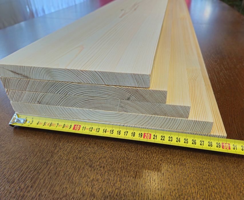Deski strugane 25cm szerokie sosnowe, suche