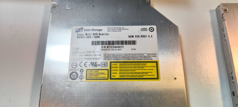 Drive DVD CD-ROM gravador DVD PC portátil ASUS e Packard Bell