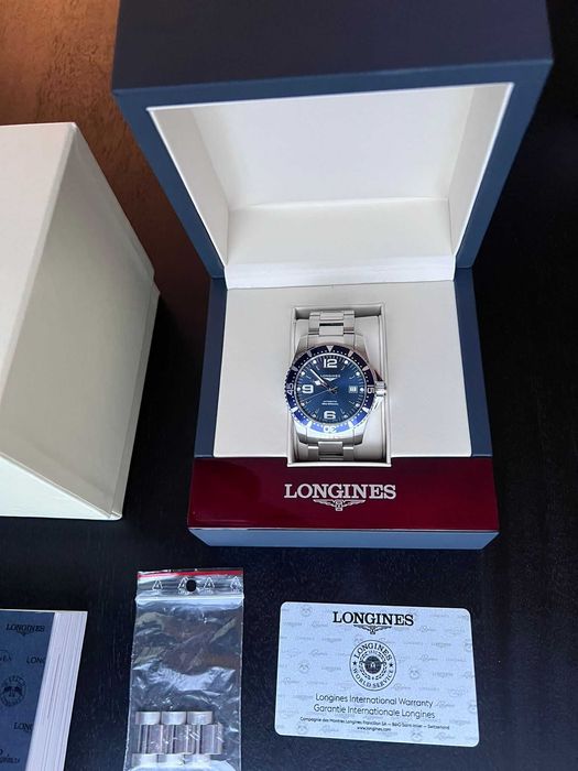 Zegarek automatyczny Longines HydroConquest 41mm KOMPLET L3.742.4.96.6