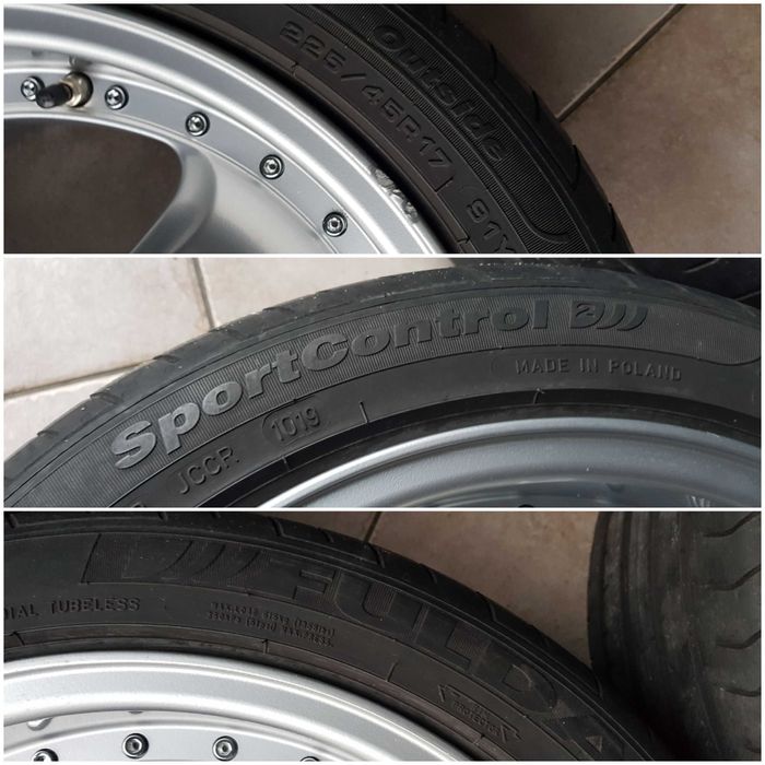 Felgi koła FK BMW 3 e90 e91 e36 e46 8x17 et35 5x120 Fulda 225/45/17