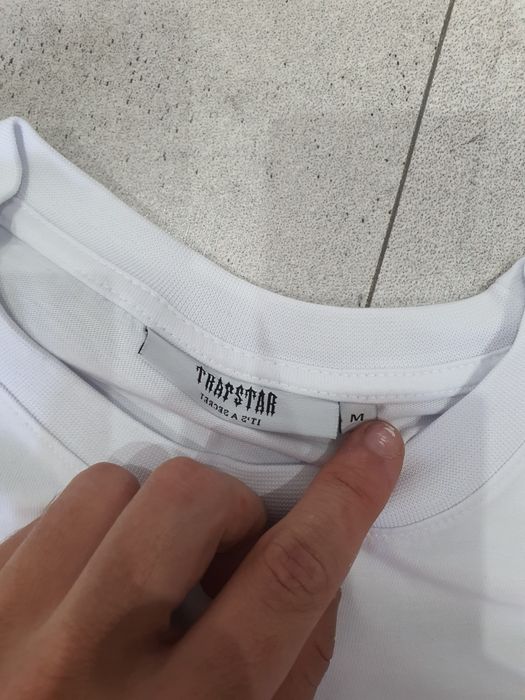 Koszulka Trapstar Shooters Playoff Tee biała T-shirt Y2K Drip UK