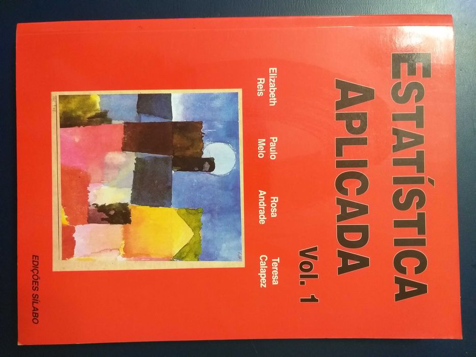Livro "Estatística Aplicada - Vol. 1" Edições Sílabo