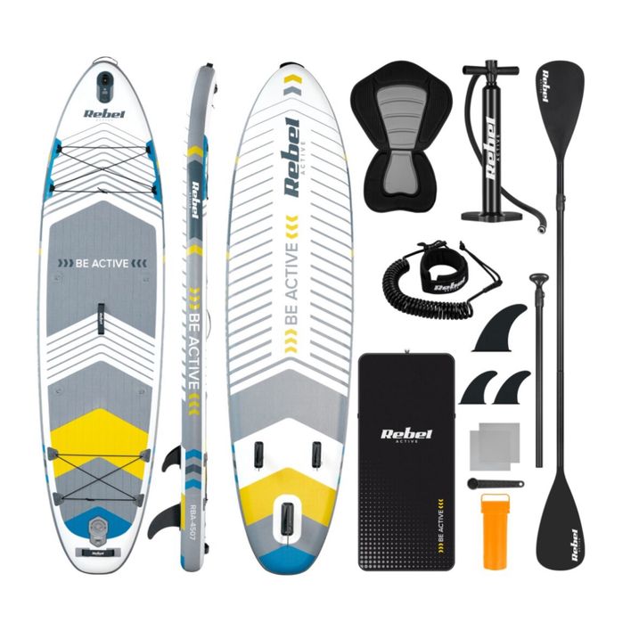 SUP дошка 335 см Rebel ACTIVE RBA-4507-WH із аксесуарами сапборд 170 кг 335 x 84 х 15 см White