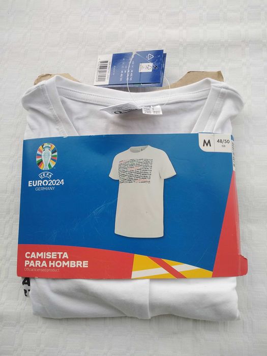 T-Shirt Branca Homem UEFA Euro 2024