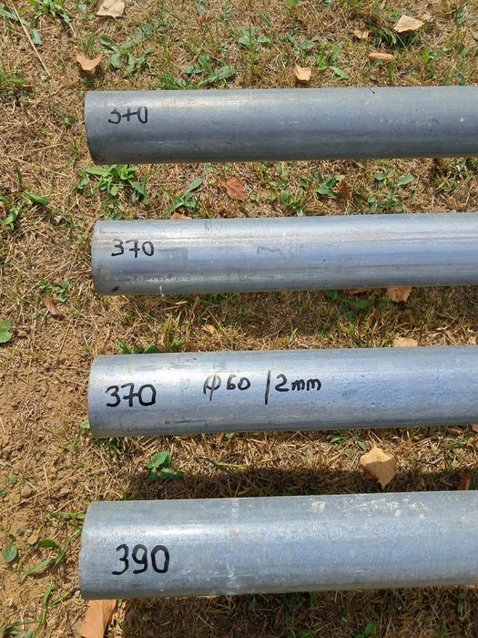 Rura fi 50 ocynk 2mm słupki (kilka sztuk)