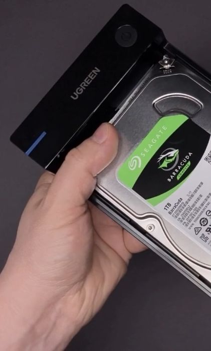 Зовнішній корпус Ugreen HDD SSD 3.5 SATA USB 3.0 USP Black