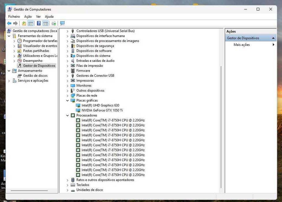 Portátil gaming legion i7-8750H