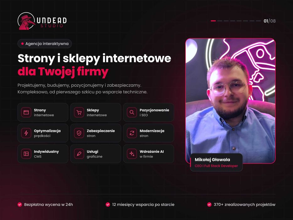 Strona Internetowa Dla Firmy, Sklep Internetowy, Pozycjonowanie SEO - WordPress, WooCommerce, Shoper, Shopify - Bezpłatna Wycena w 24h